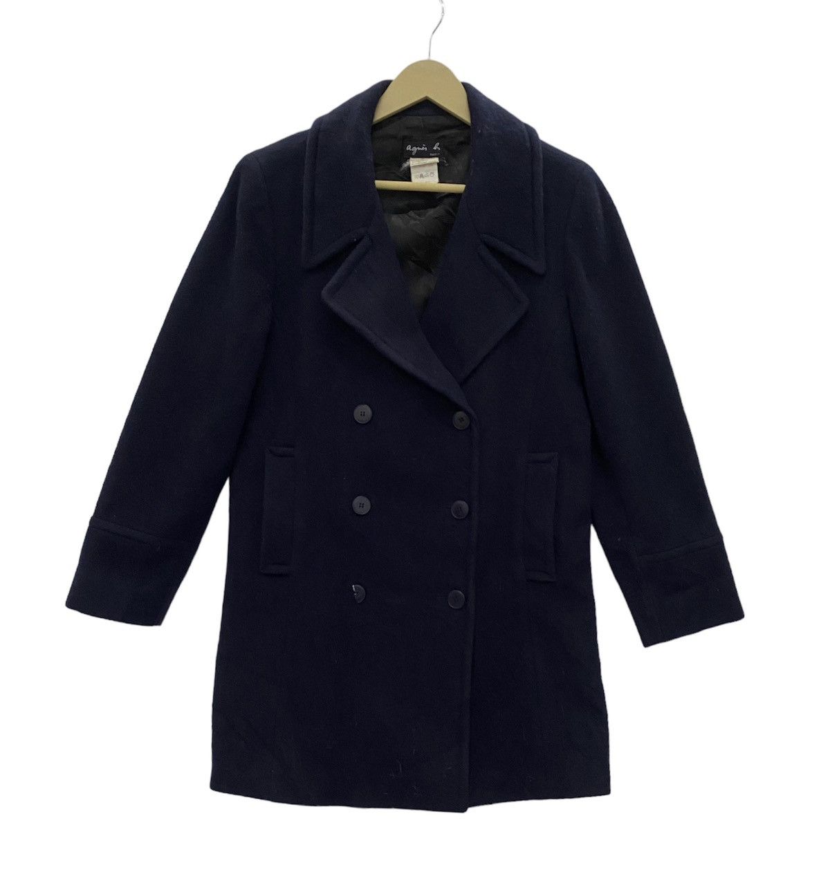 Designer × agnes b. Vintage Agnes B trench coats wool double collar jacket Size US M / EU 48-50 / 2 - 1 Thumbnail
