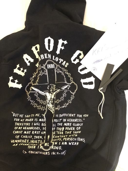 Fear of god outlet warren lotas hoodie