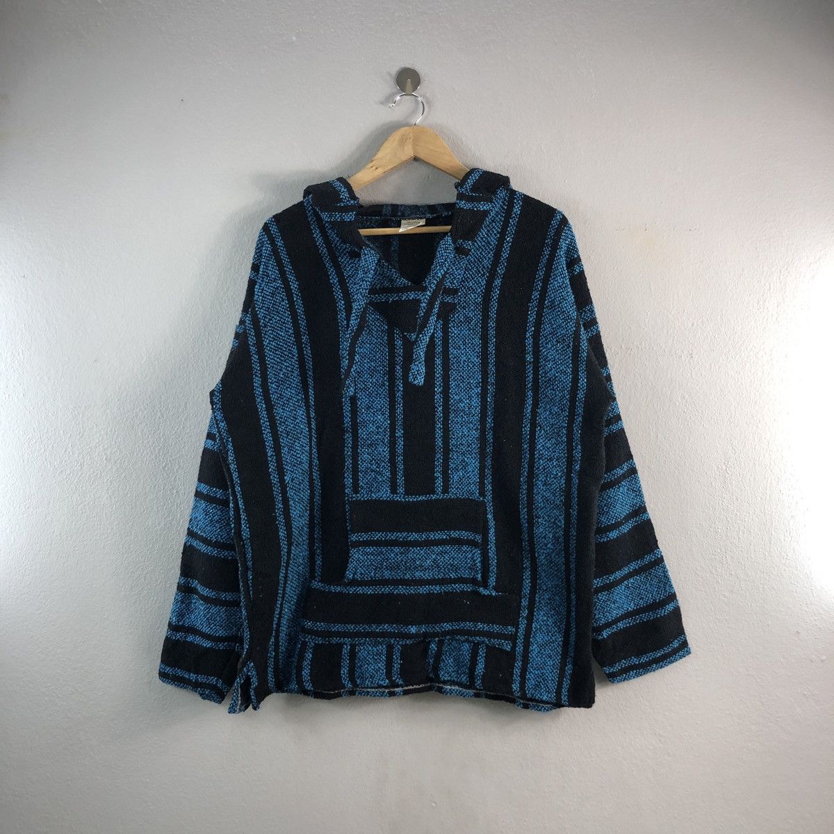 Baja Joe Vintage 90s Vec Mex Striped Mexican Pullover Jacket Grailed