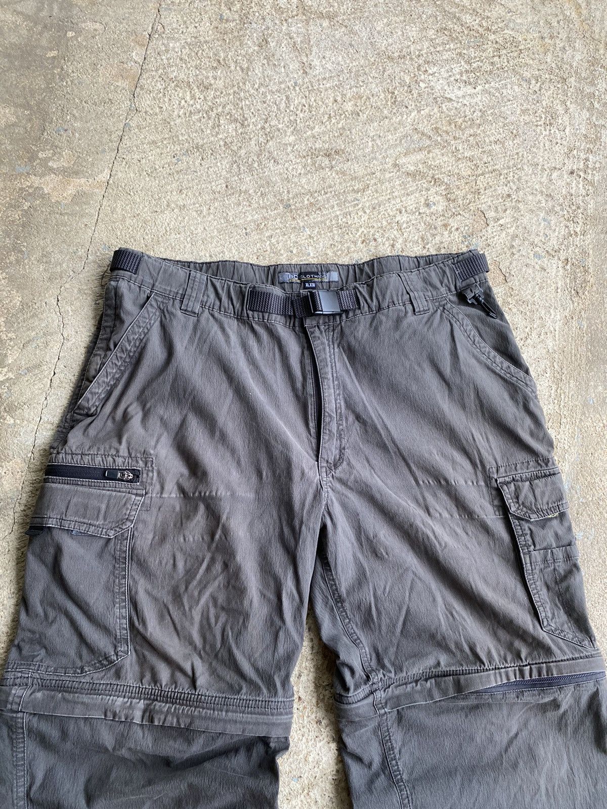 Japanese Brand × Vintage Vintage Y2K B.C. Zip Off Cargo Gorp Belted Hiking Pant Size US 36 / EU 52 - 4 Thumbnail