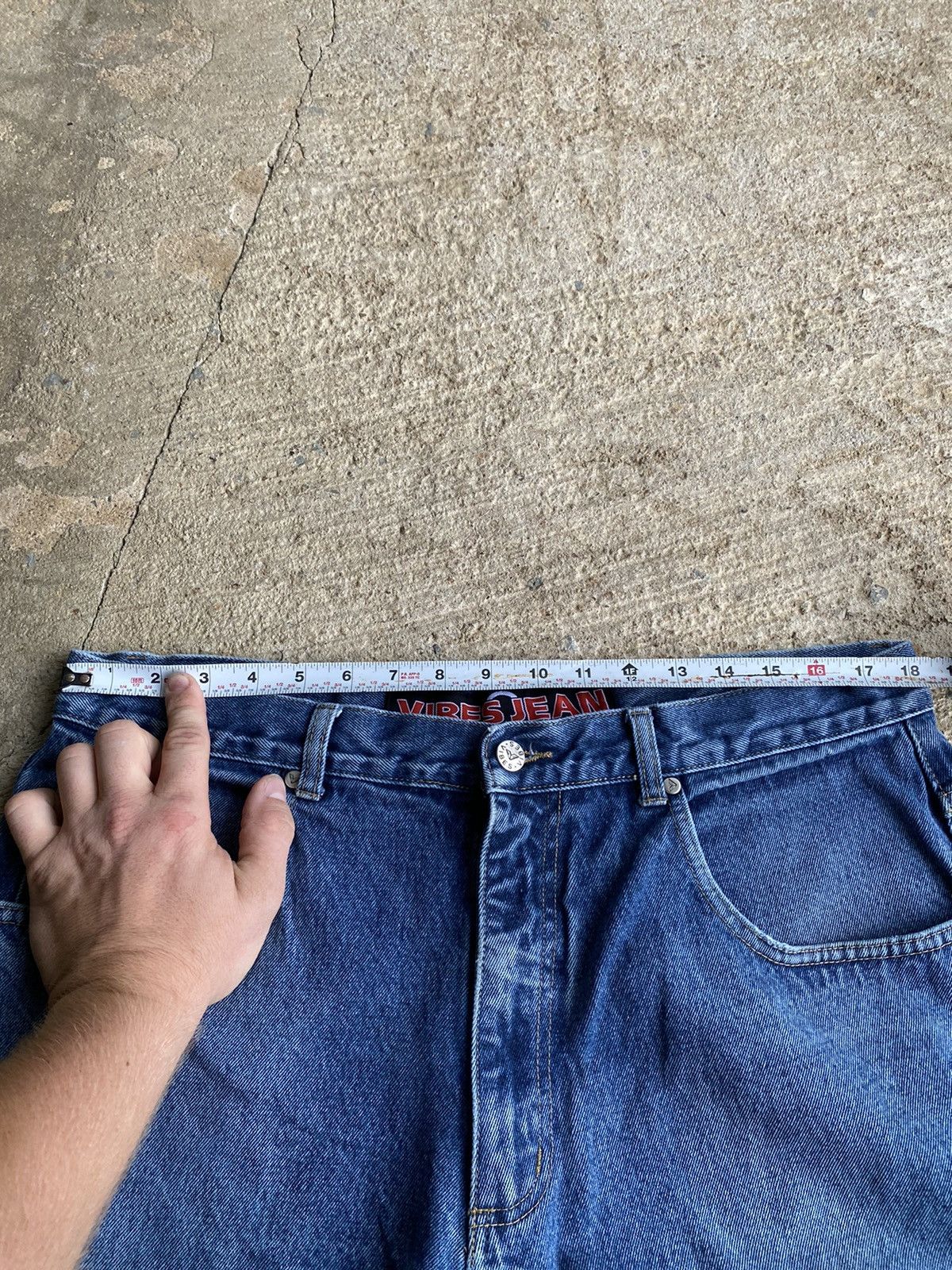JNCO × Vintage Vintage Y2K Vibes Baggy Distressed Blue Wide Jeans Size US 36 / EU 52 - 13 Thumbnail