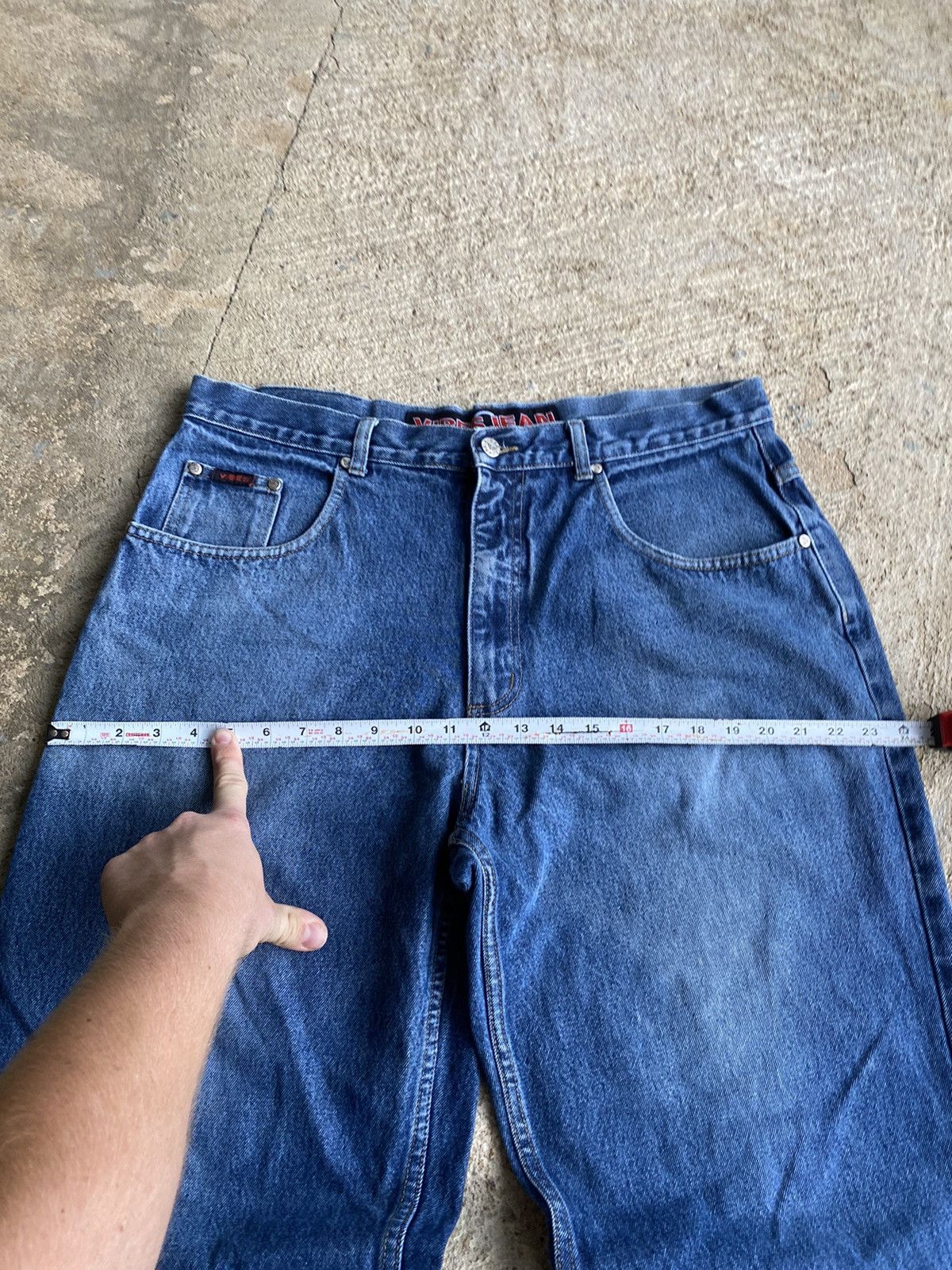 JNCO × Vintage Vintage Y2K Vibes Baggy Distressed Blue Wide Jeans Size US 36 / EU 52 - 14 Thumbnail