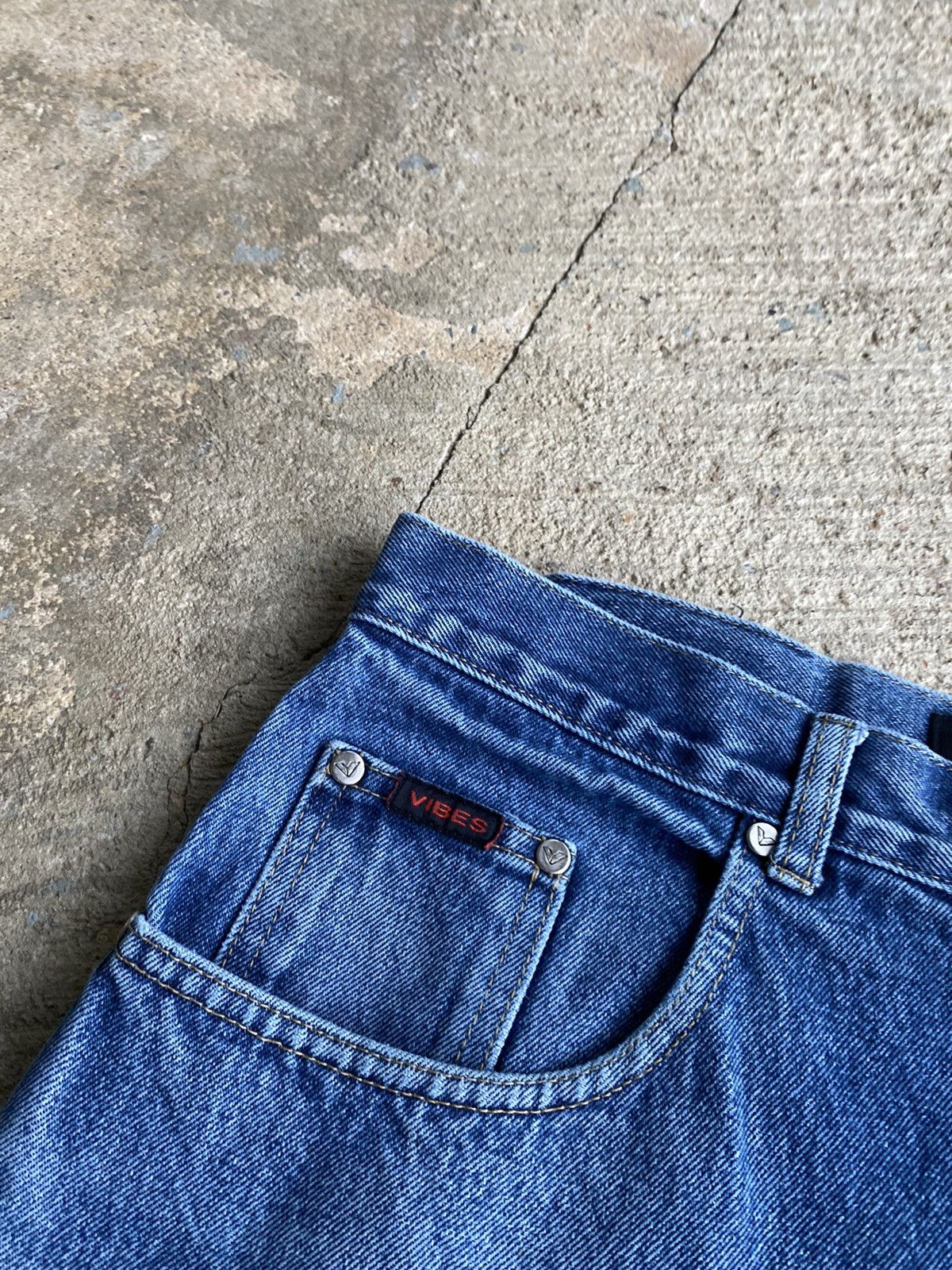 JNCO × Vintage Vintage Y2K Vibes Baggy Distressed Blue Wide Jeans Size US 36 / EU 52 - 8 Thumbnail