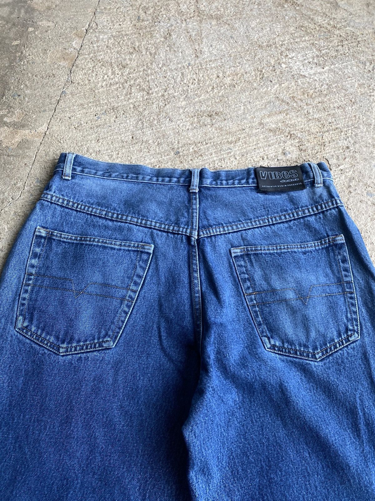 JNCO × Vintage Vintage Y2K Vibes Baggy Distressed Blue Wide Jeans Size US 36 / EU 52 - 3 Thumbnail
