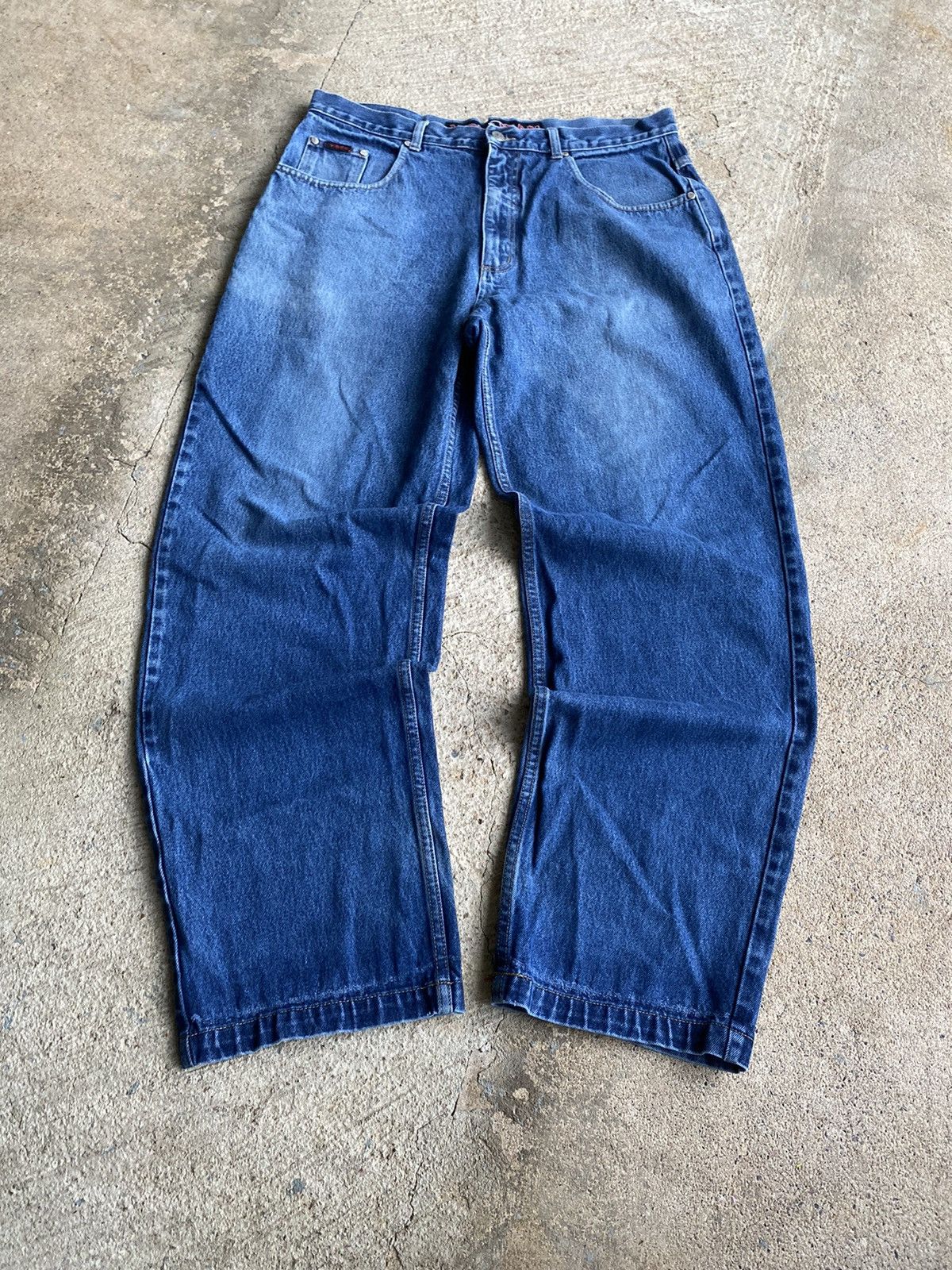 JNCO × Vintage Vintage Y2K Vibes Baggy Distressed Blue Wide Jeans Size US 36 / EU 52 - 7 Thumbnail