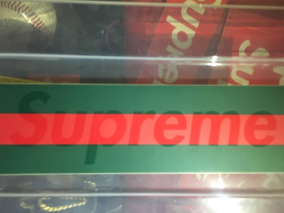 Supreme store gucci sticker