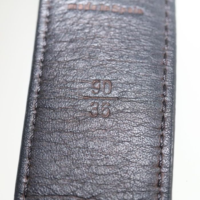 Shop Louis Vuitton Monogram Plain Leather Logo Belts (CEINTURE LV