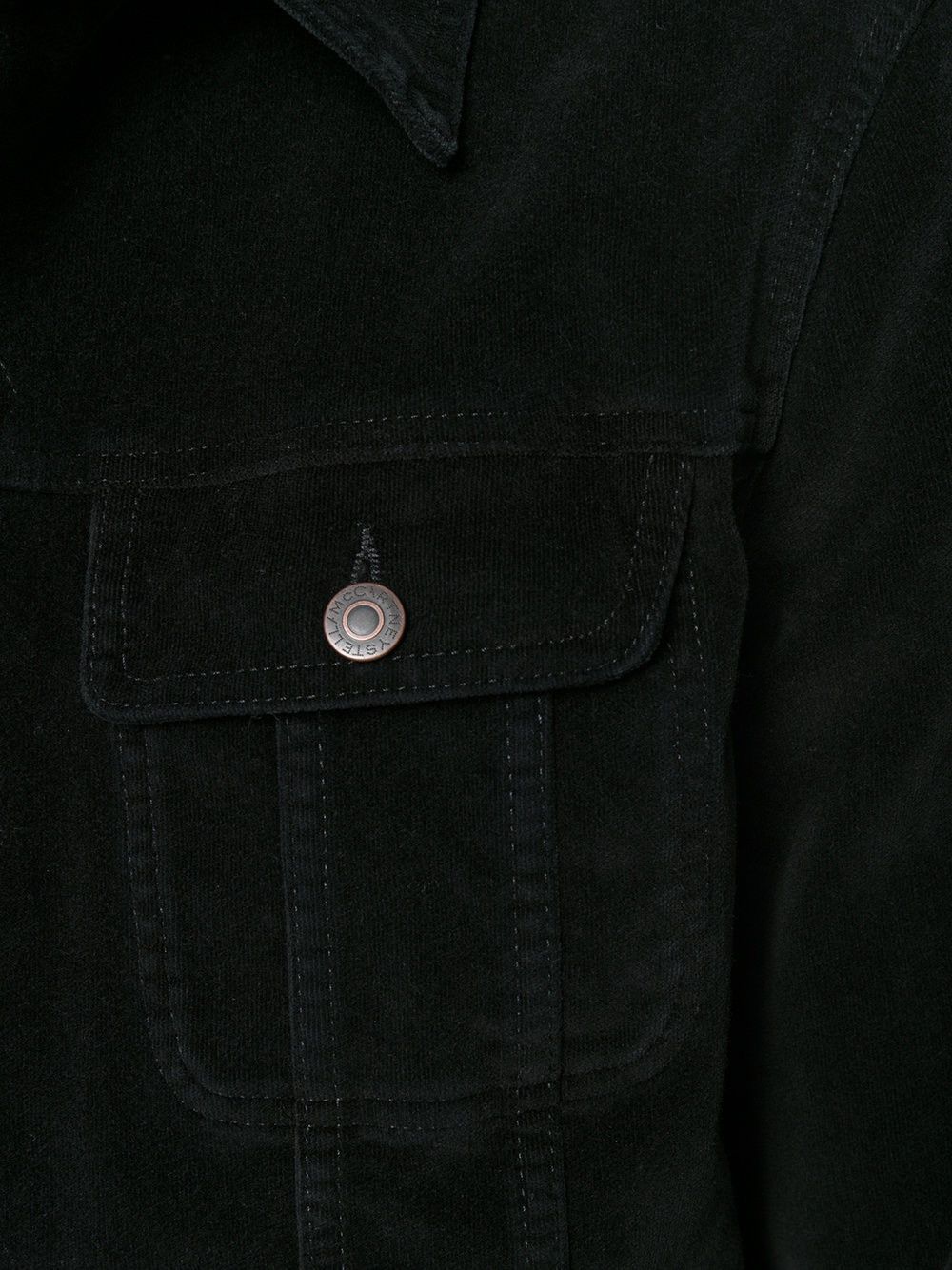 Stella McCartney Black Velvet Trucker Jacket Size US S / EU 44-46 / 1 - 3 Thumbnail