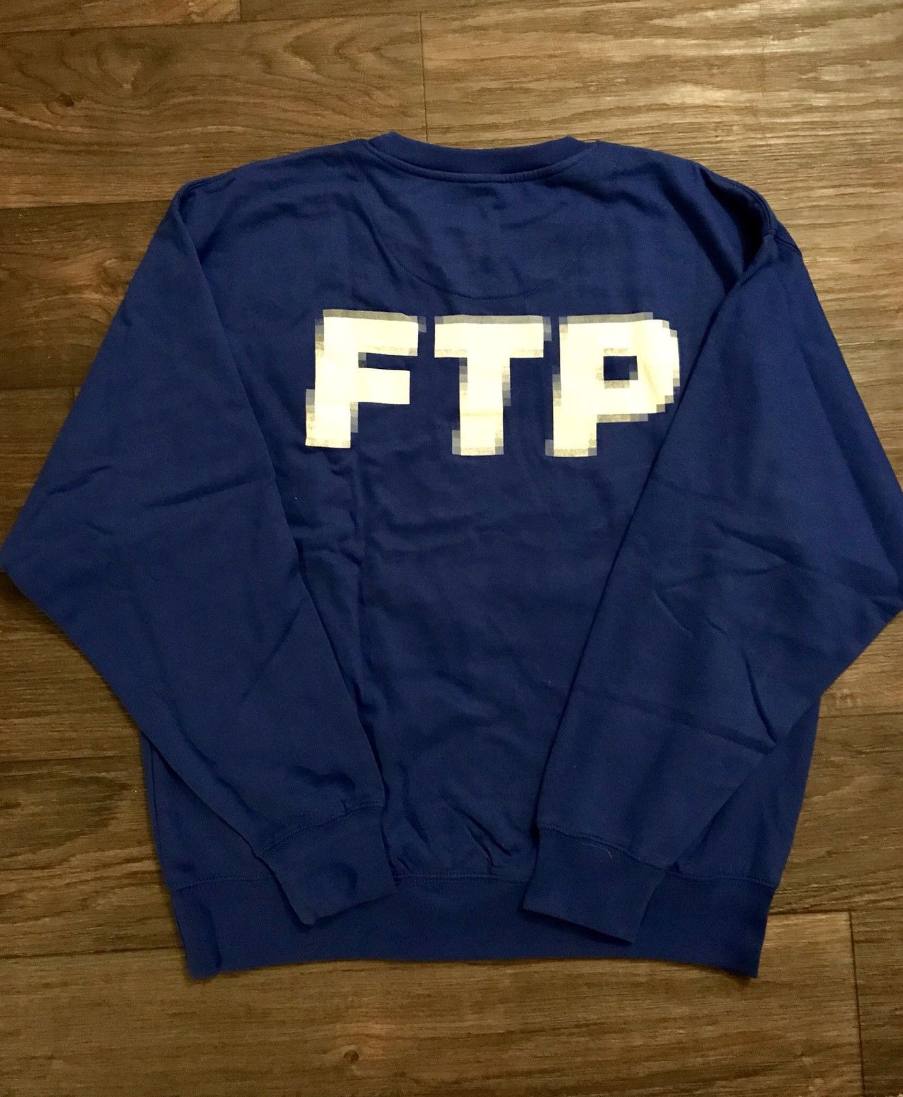 Fuck The Population FTP Pixel Logo Crewneck Sweatshirt Grailed