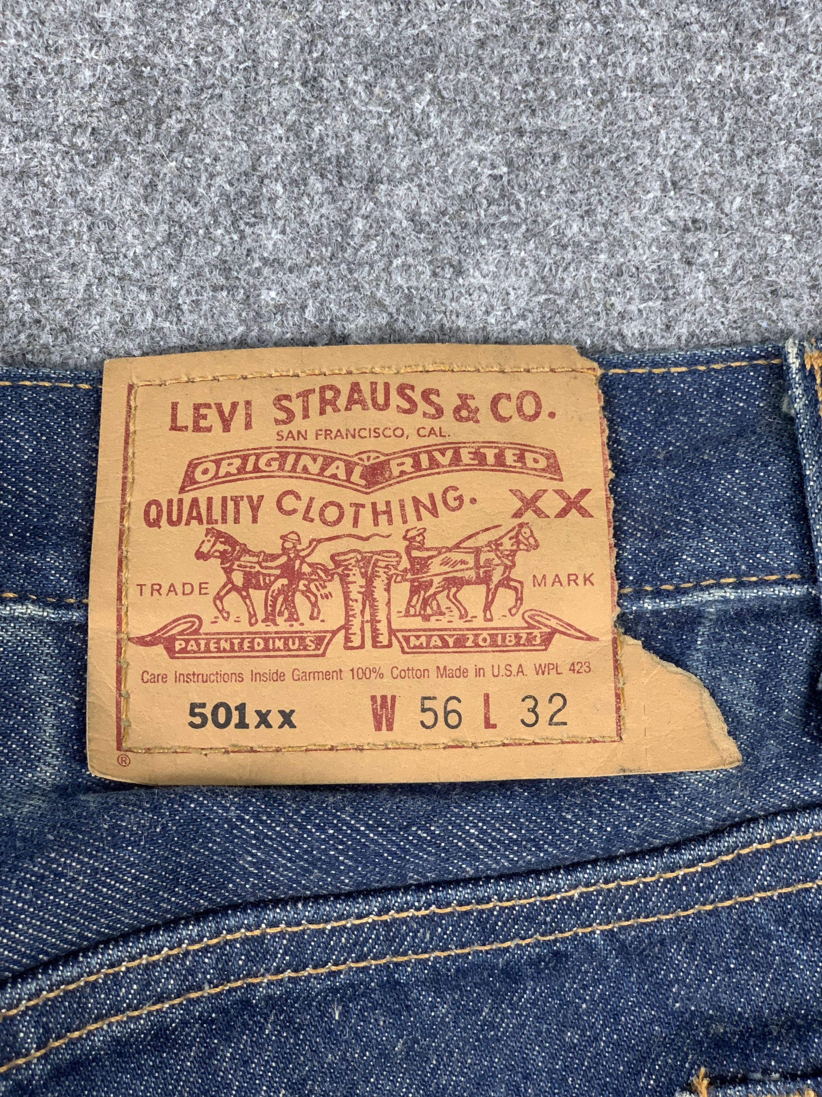 Levi's × Vintage Deadstock Vintage Levis 501 size 56 Denim Size US 44 / EU 60 - 5 Thumbnail
