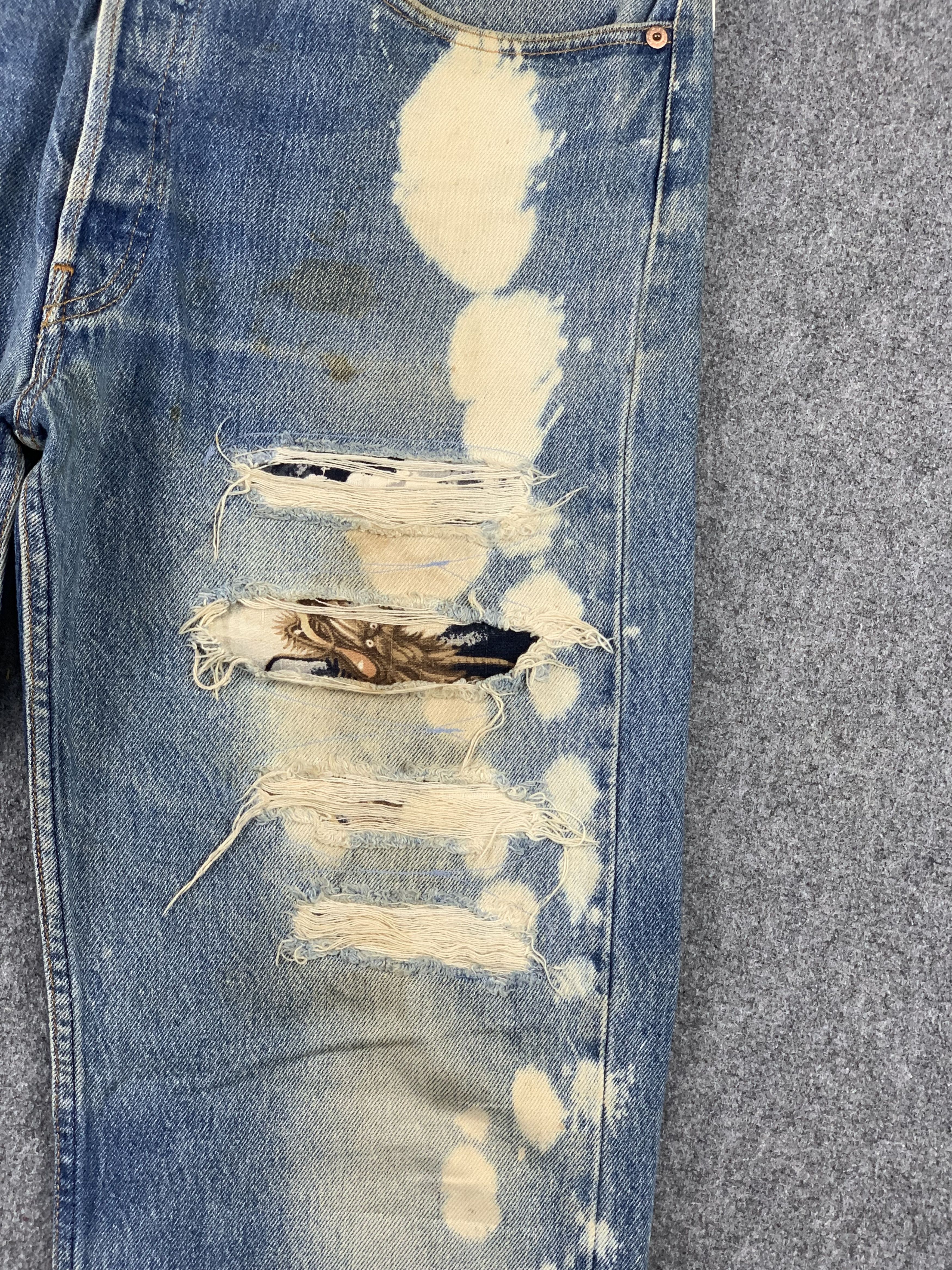 Levi's Steal!! Vintage Levis 501 DISTRESSED Jeans DP1935 Size US 36 / EU 52 - 10 Thumbnail