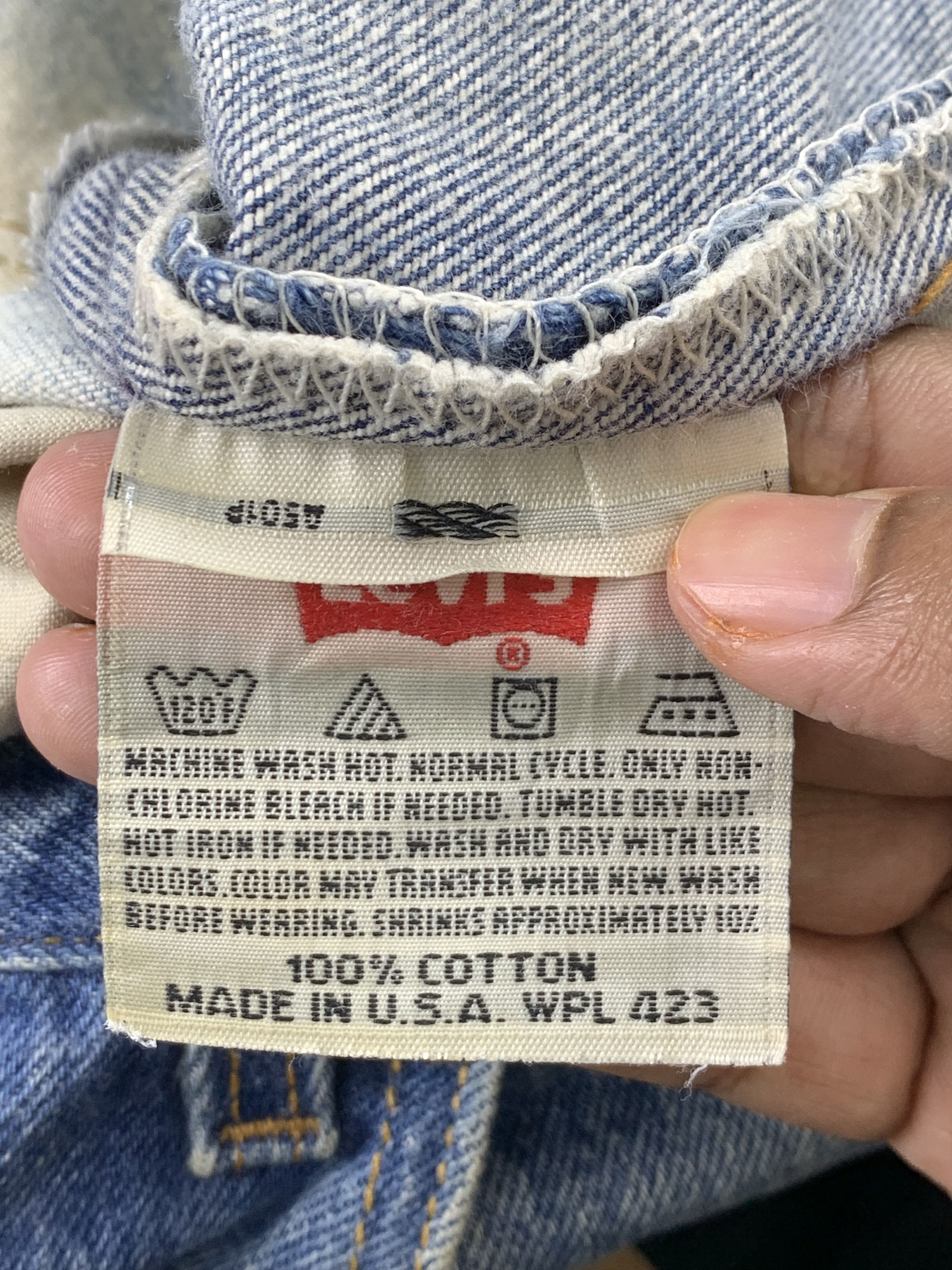 Levi's Steal!! Vintage Levis 501 DISTRESSED Jeans DP1935 Size US 36 / EU 52 - 6 Thumbnail