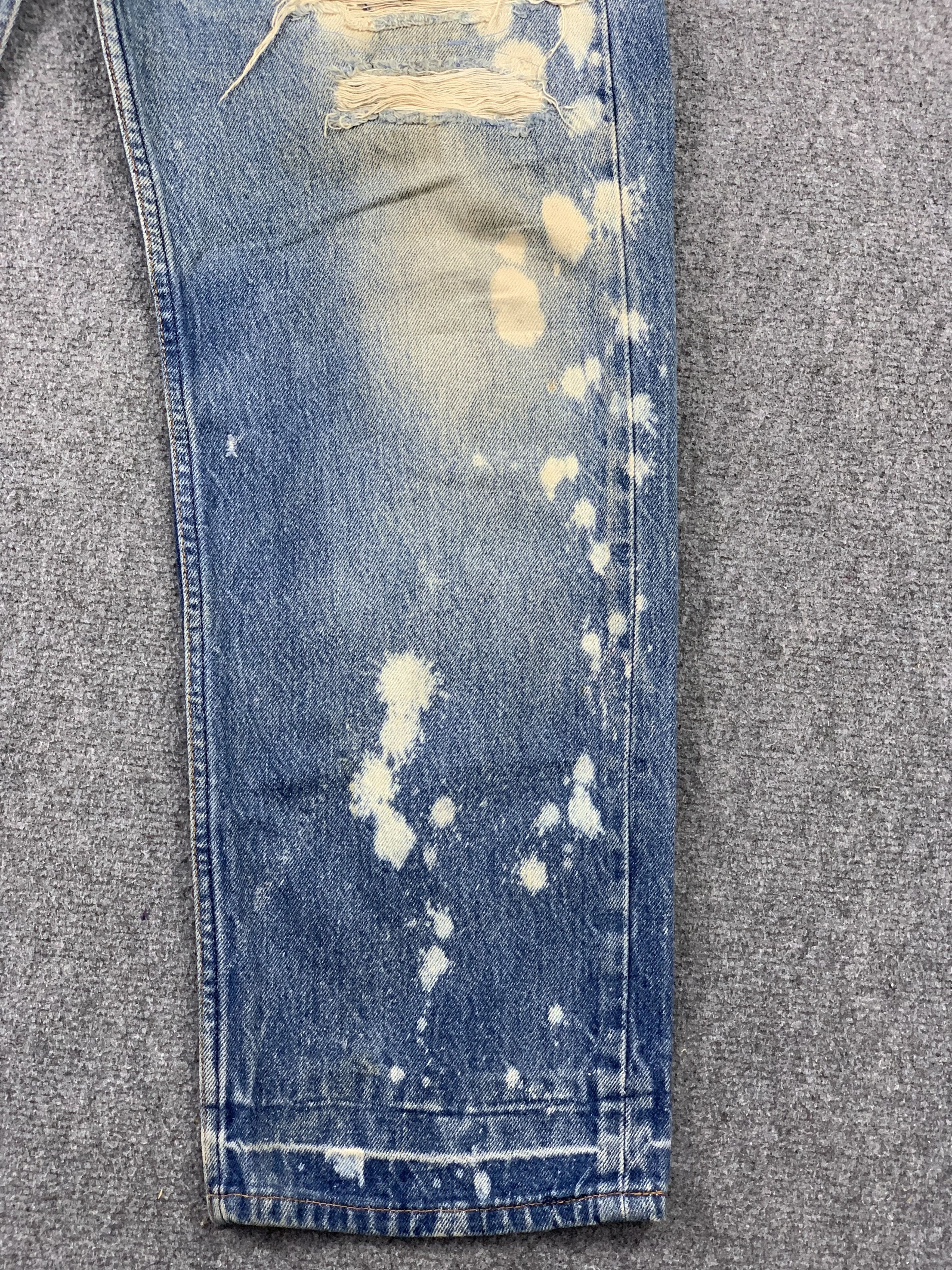 Levi's Steal!! Vintage Levis 501 DISTRESSED Jeans DP1935 Size US 36 / EU 52 - 13 Thumbnail