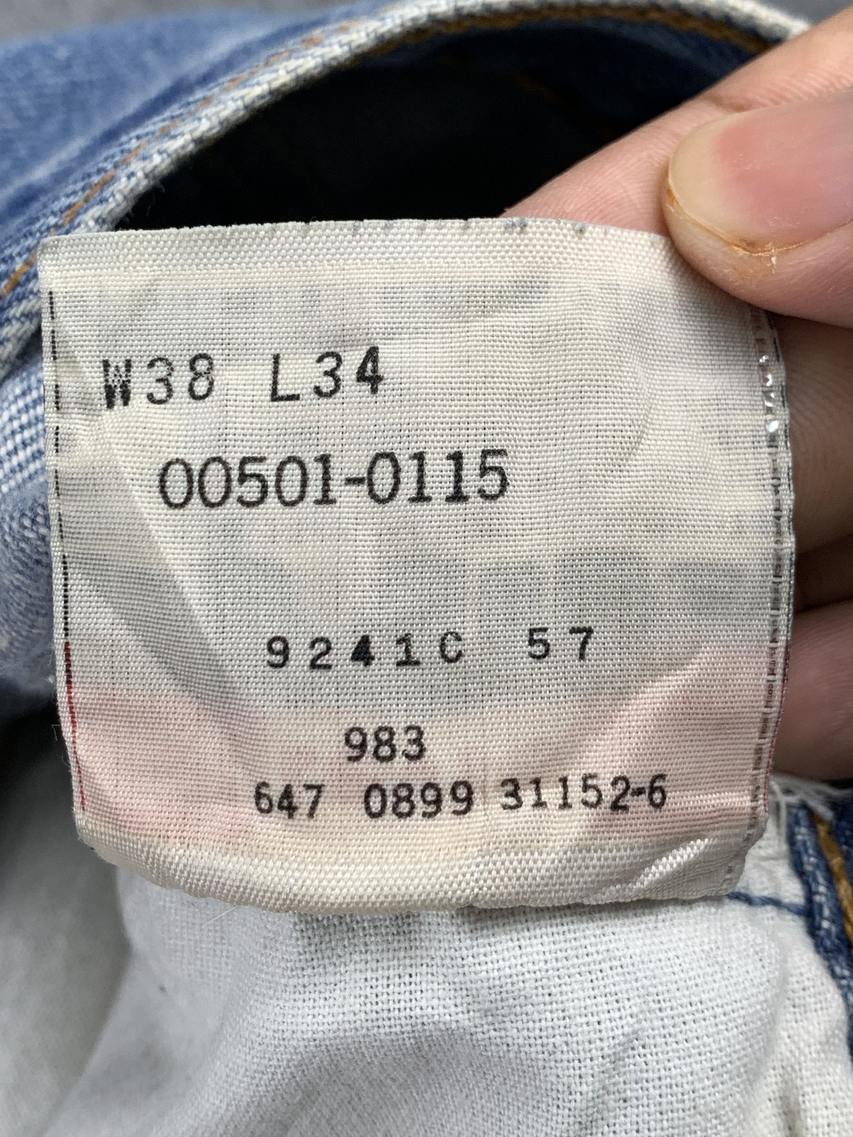 Levi's Vintage Levis 501 Faded Blue Jeans DP1942 Size US 38 / EU 54 - 7 Thumbnail
