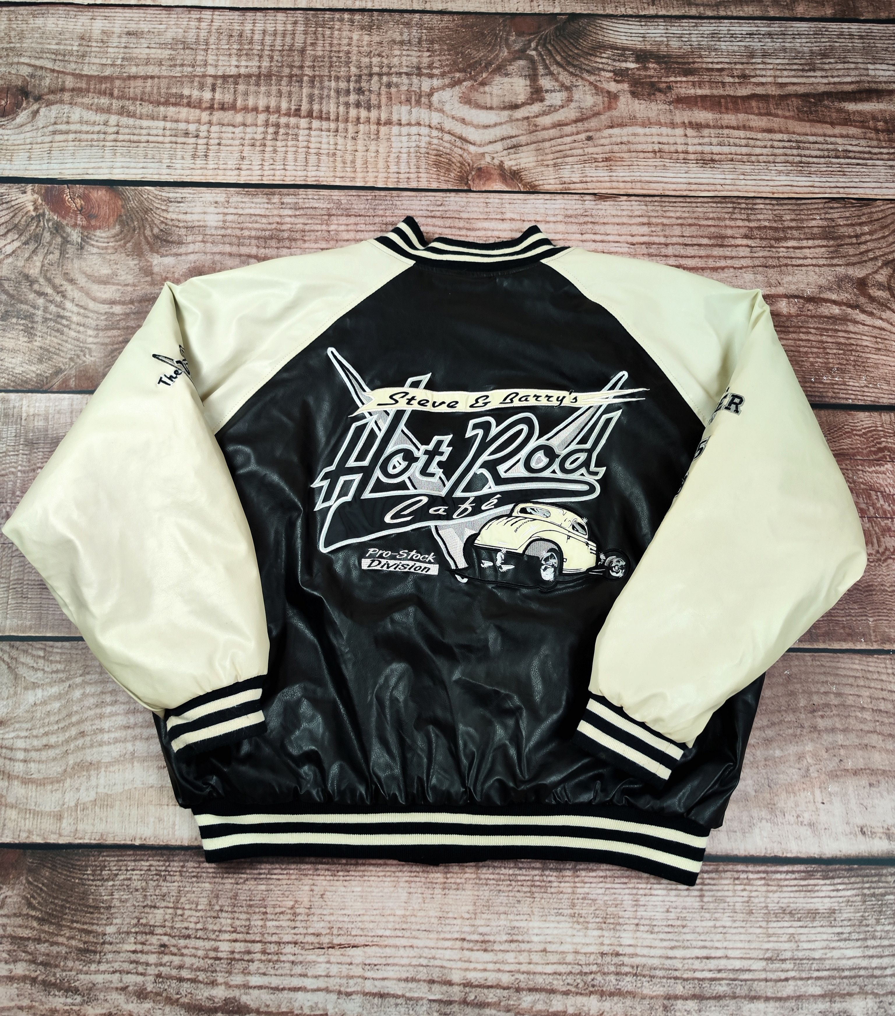 Vintage Vintage Hot Rod Cafe y2k USA bomber jacket college 90s wool