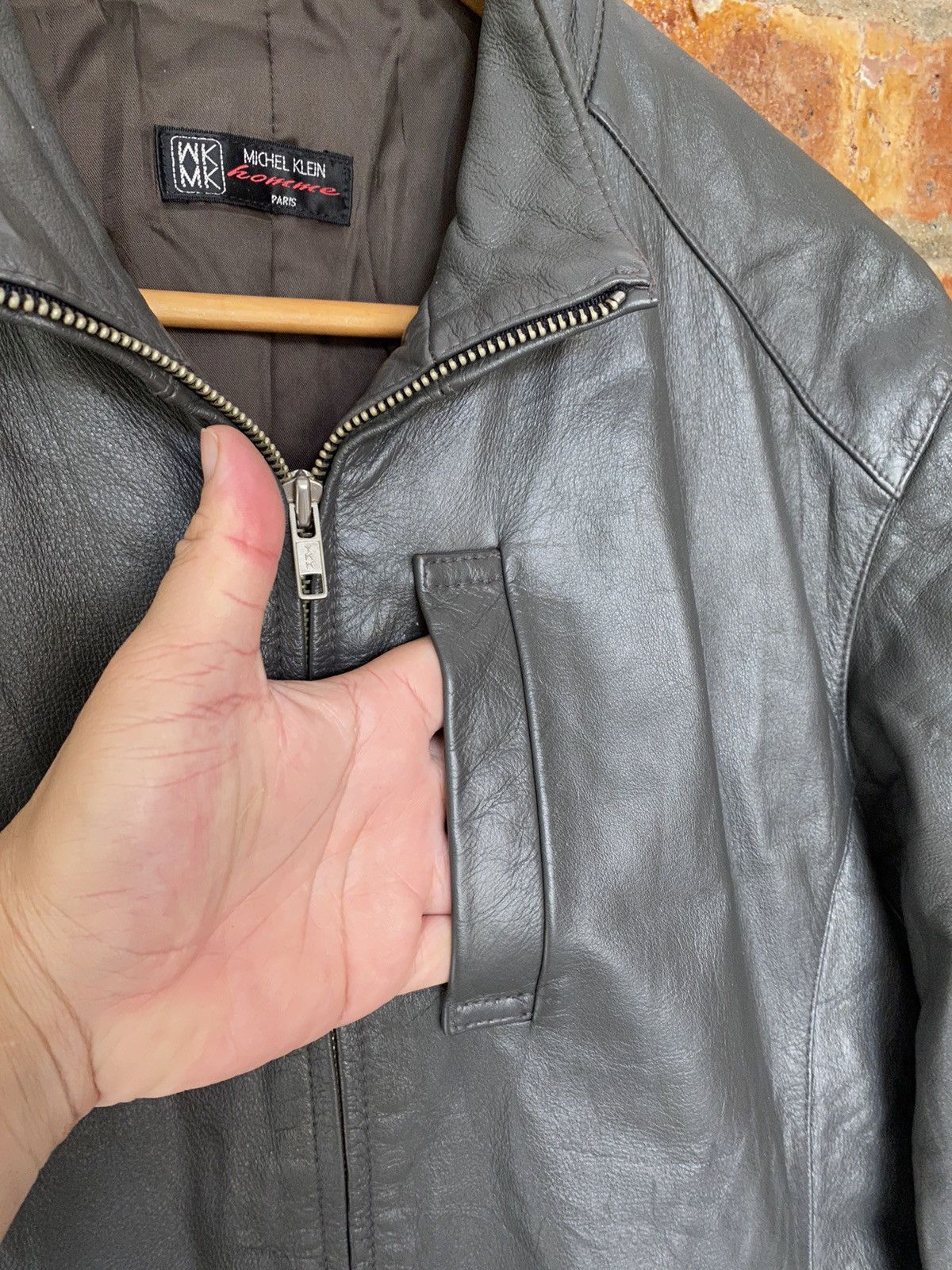 Tornado Mart MK Vertical pocket leather jacket Size US M / EU 48-50 / 2 - 6 Thumbnail