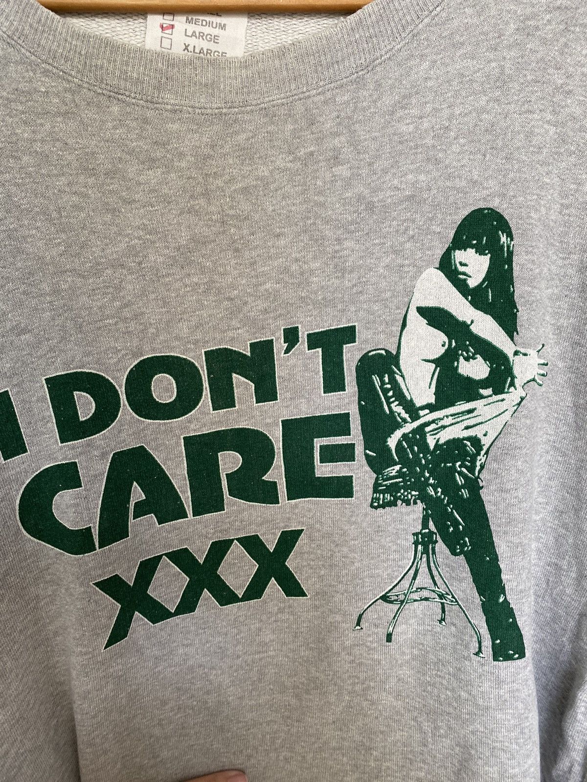 Hysteric Glamour 90s HG I don’t care sweatshirt Size US L / EU 52-54 / 3 - 4 Thumbnail
