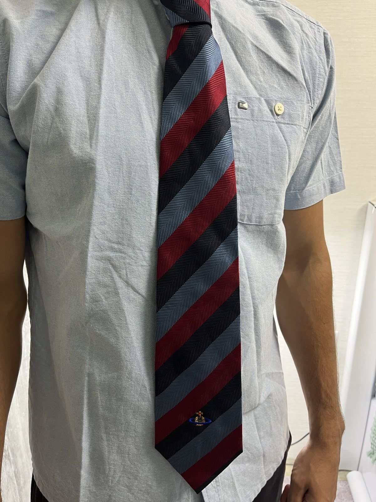 vivienne westwood blue tie