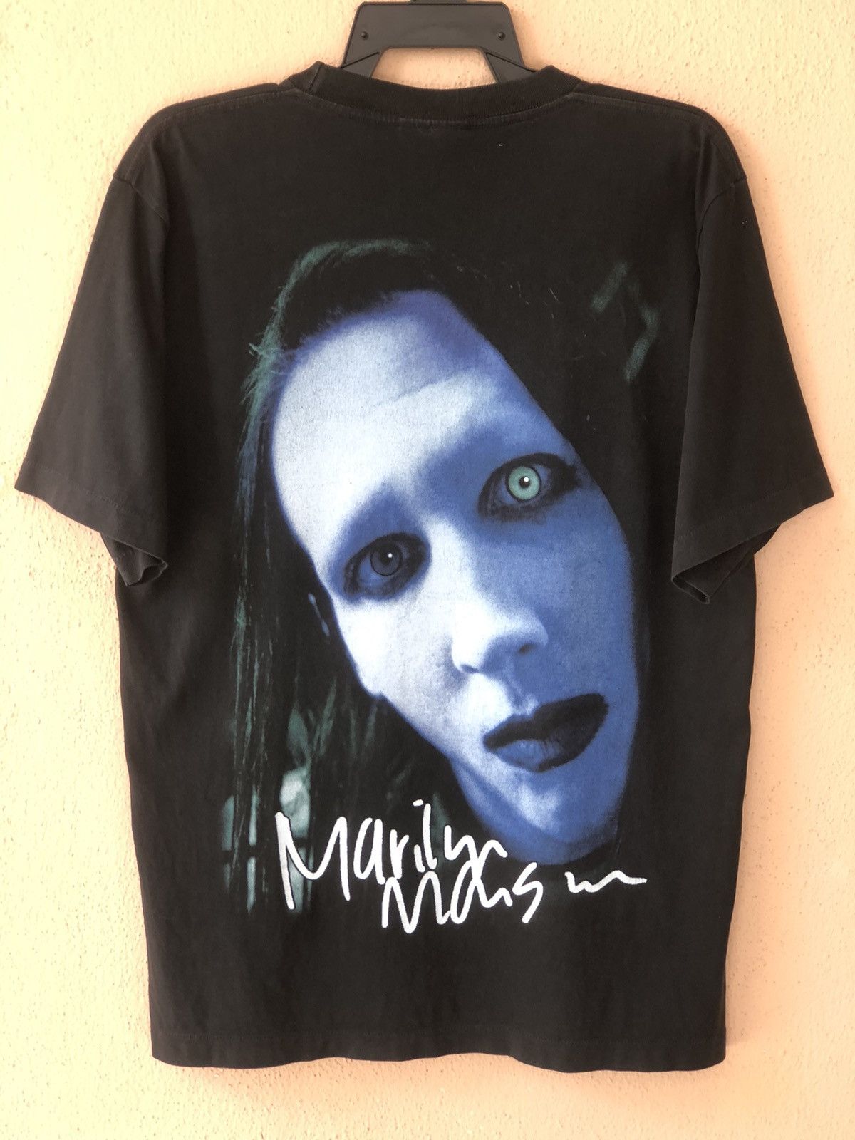 Band Tees Vintage Marilyn Manson Big Print Bootleg Rare Tee Size US L / EU 52-54 / 3 - 2 Thumbnail