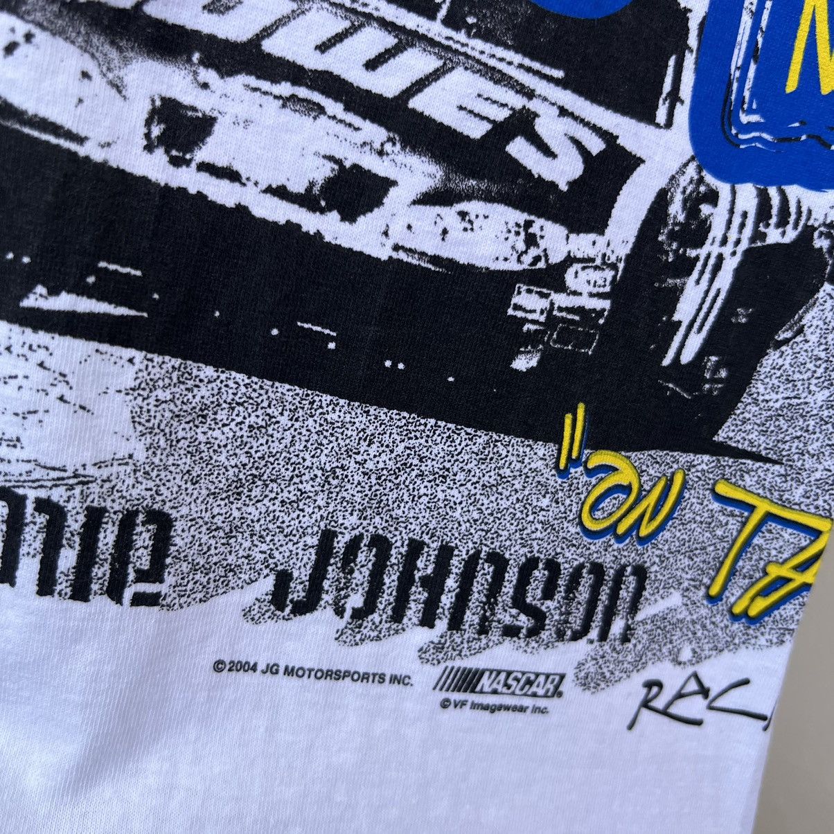 NASCAR × Vintage Vintage 00’s Jimmie Johnson Nascar Overprint Tee Size US XL / EU 56 / 4 - 3 Thumbnail