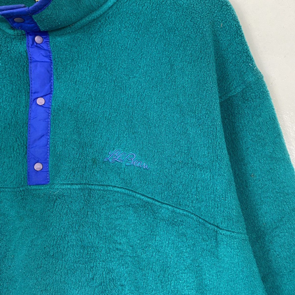 L.L. Bean 🔥 RIOT 🔥 Vintage 90s LL Bean Half Button Fleece Size US M / EU 48-50 / 2 - 5 Thumbnail