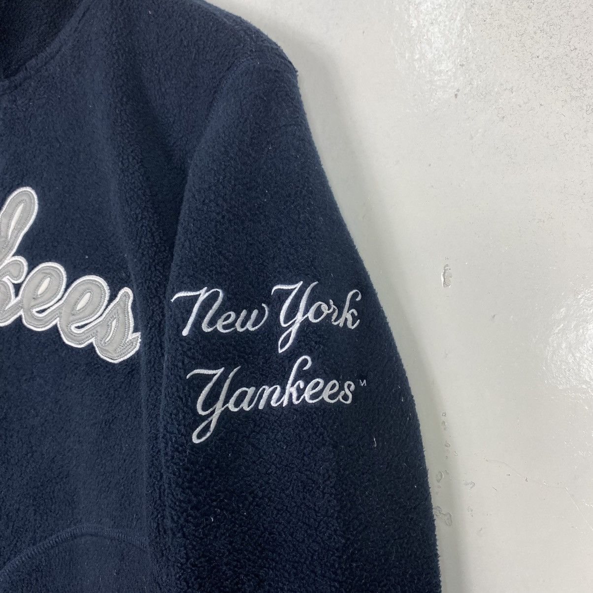 MLB × New York Yankees 🔥 RIOT 🔥 New York Yankees Big Logo Halfzip Fleece Size US S / EU 44-46 / 1 - 6 Thumbnail