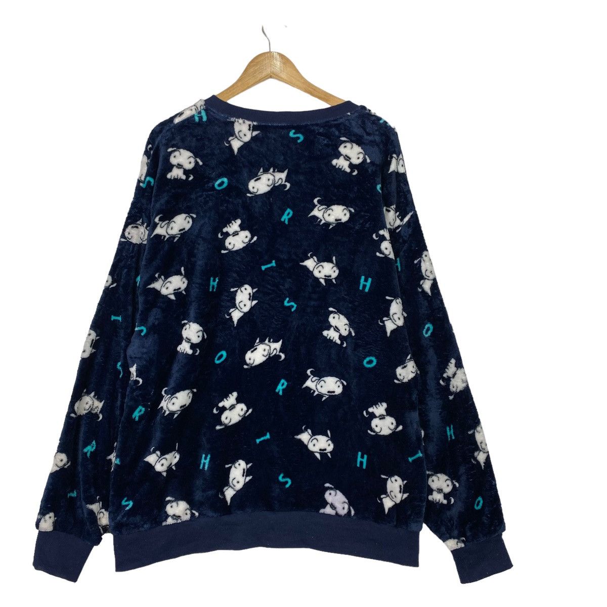 Anime 🔥 RIOT 🔥 Shin Chan Allover Big Logo Crewneck Fleece Size US L / EU 52-54 / 3 - 6 Thumbnail