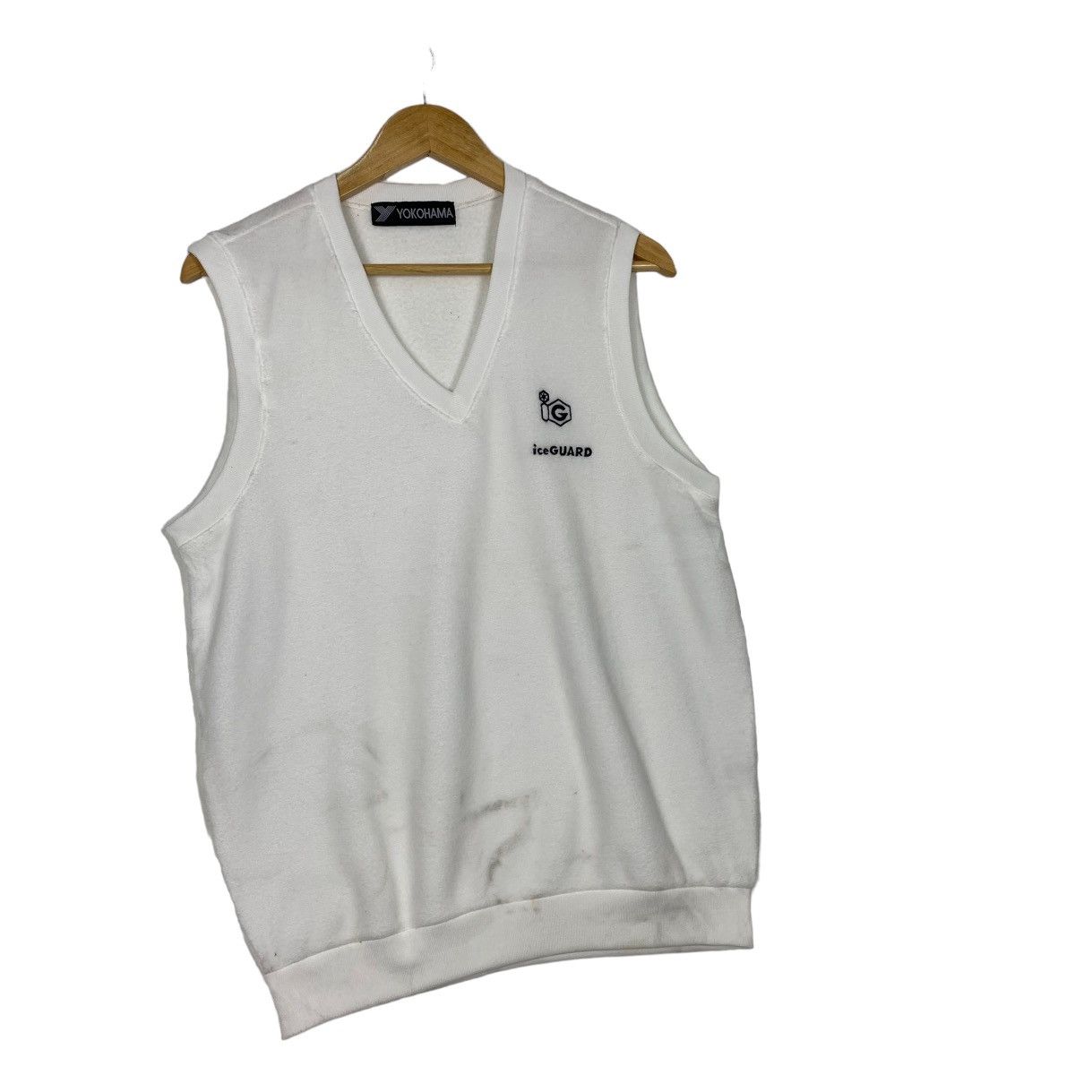 Descente 🔥 RIOT 🔥 Vintage Yokohama Motor Club VNeck Fleece Vest Size US M / EU 48-50 / 2 - 3 Thumbnail