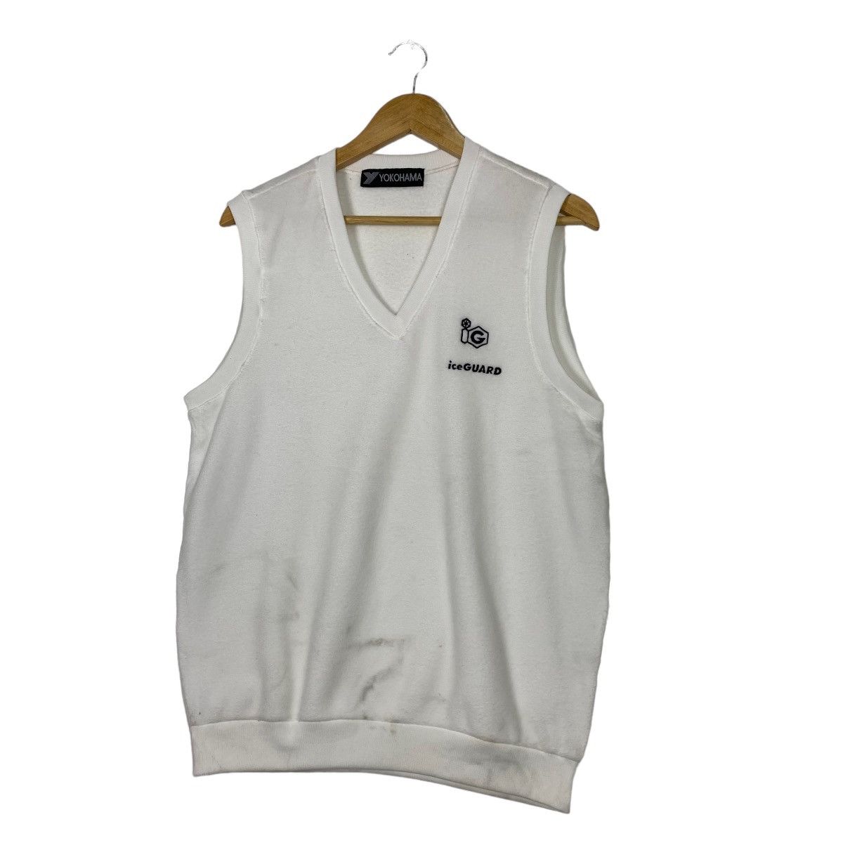 Descente 🔥 RIOT 🔥 Vintage Yokohama Motor Club VNeck Fleece Vest Size US M / EU 48-50 / 2 - 2 Thumbnail