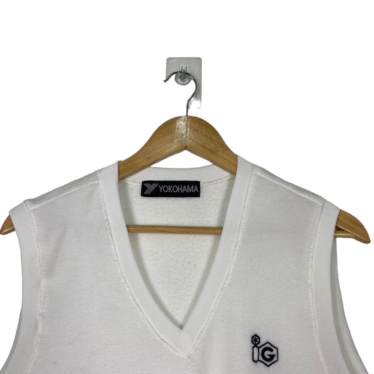 Descente 🔥 RIOT 🔥 Vintage Yokohama Motor Club VNeck Fleece Vest Size US M / EU 48-50 / 2 - 4 Thumbnail