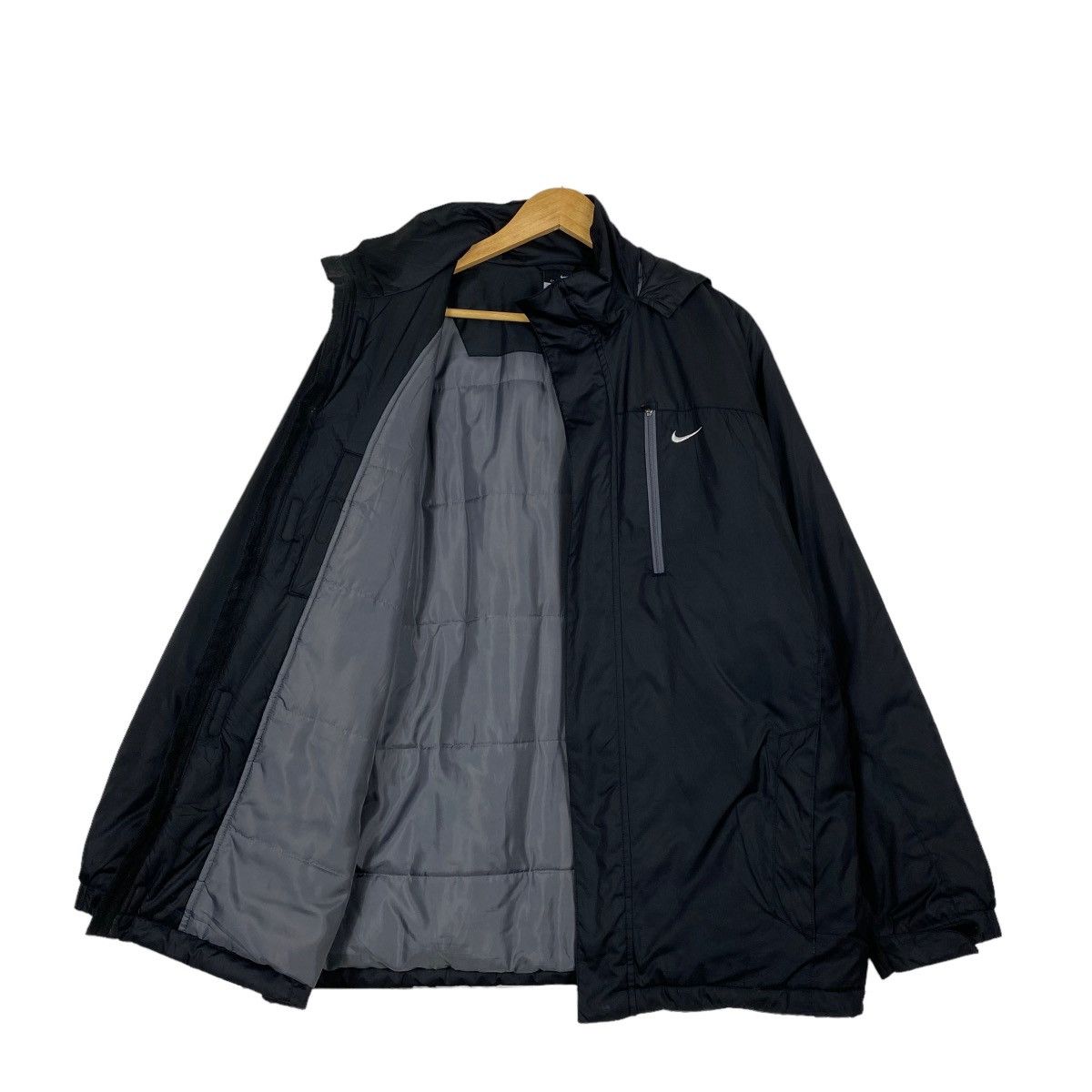 Nike Nike Small Logo Windbreaker Zipper Hoodies Jacket Size L Size US L / EU 52-54 / 3 - 6 Thumbnail