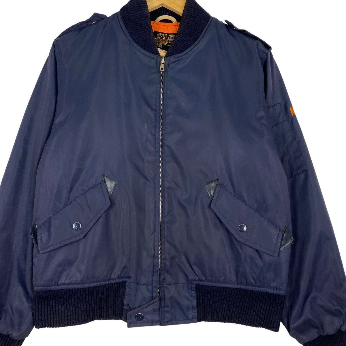 Alpha Industries 🔥Vintage 90s Field With Pile Liner Bomber Jacket Size M Size US M / EU 48-50 / 2 - 5 Thumbnail
