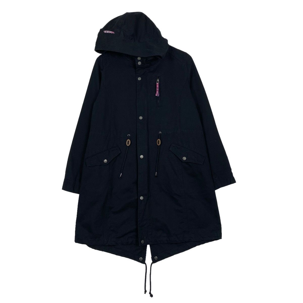 image of Outdoor Life x Vintage 90's Titicaca Parka Zipper Hoodies Jacket Size M in Black, Men's
