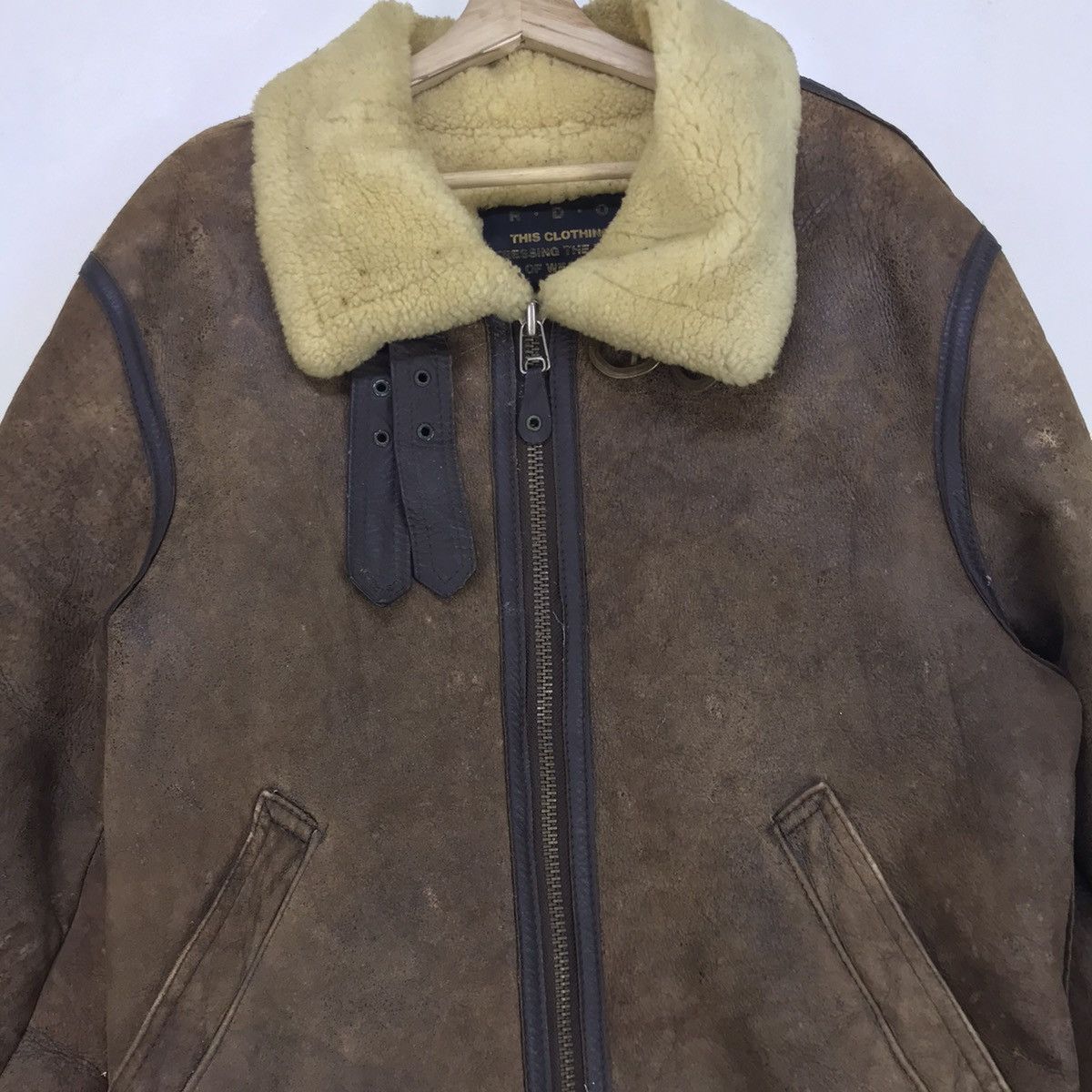 Other Vintage B 3 Sherling Ride On Military Sheepskin Coat Size US S / EU 44-46 / 1 - 9 Thumbnail
