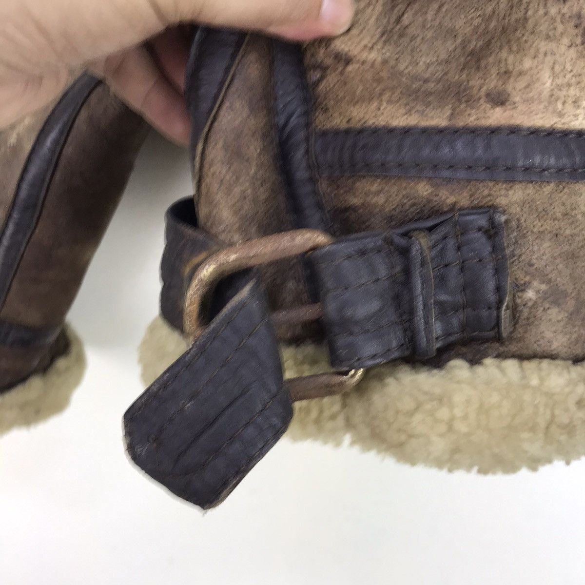 Other Vintage B 3 Sherling Ride On Military Sheepskin Coat Size US S / EU 44-46 / 1 - 19 Thumbnail