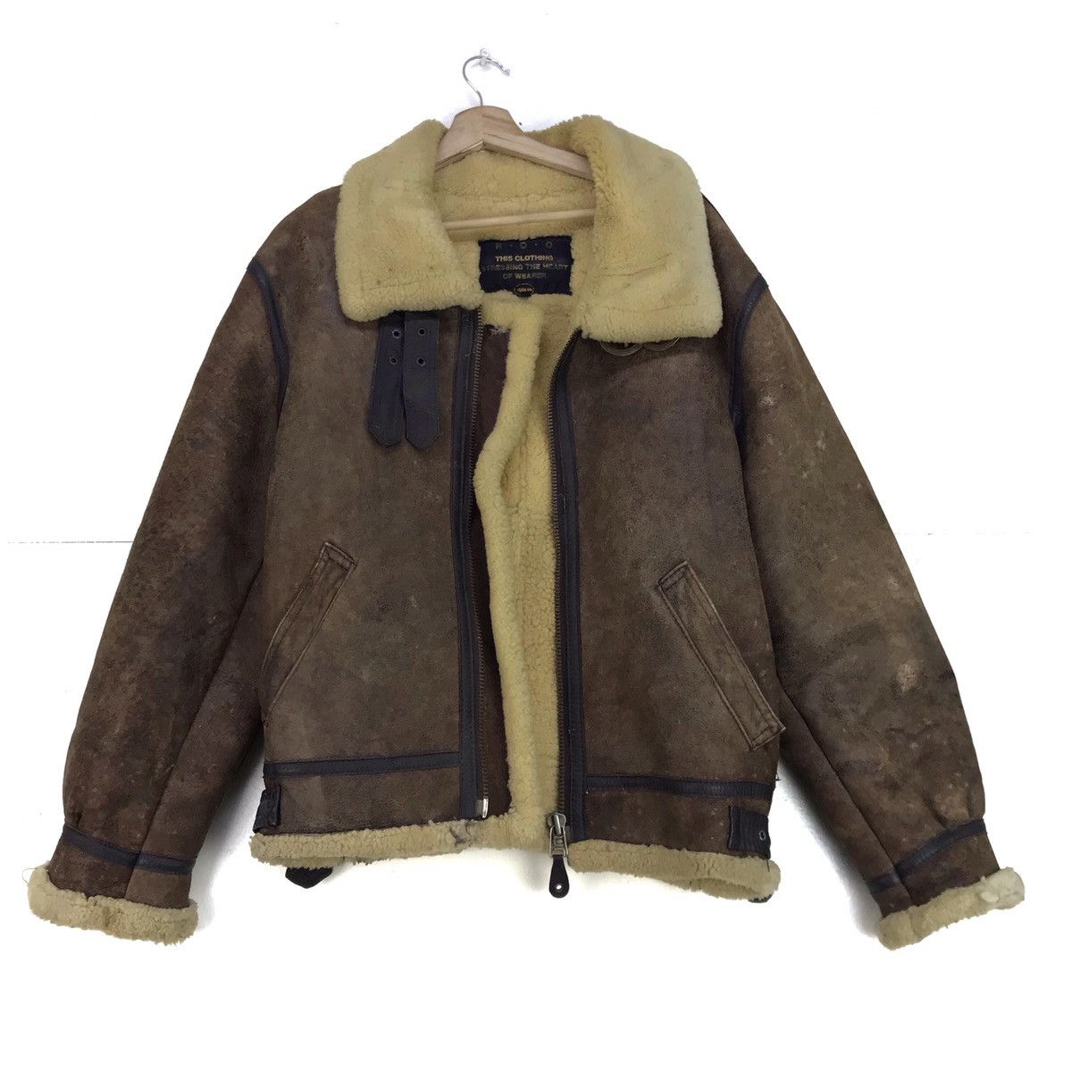 Other Vintage B 3 Sherling Ride On Military Sheepskin Coat Size US S / EU 44-46 / 1 - 2 Thumbnail