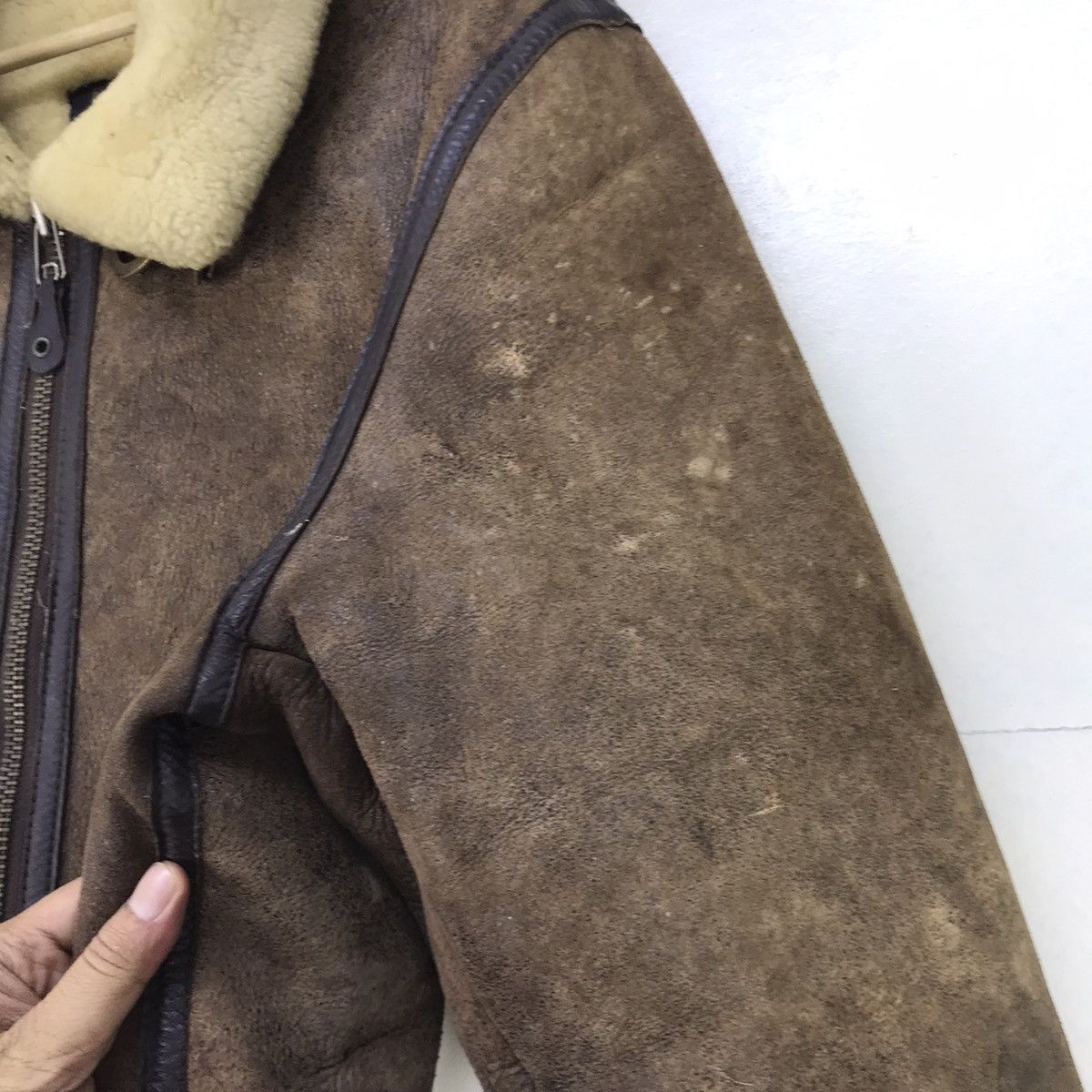 Other Vintage B 3 Sherling Ride On Military Sheepskin Coat Size US S / EU 44-46 / 1 - 7 Thumbnail