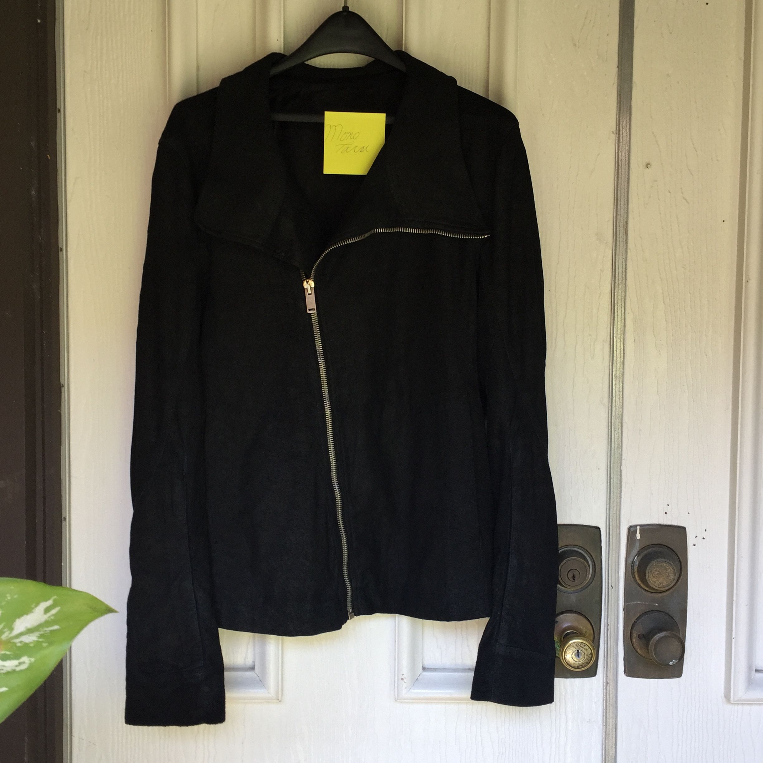 Rick Owens Bauhaus blistered lamb leather jacket Rick Owens