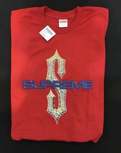 Supreme diamond tee red sale