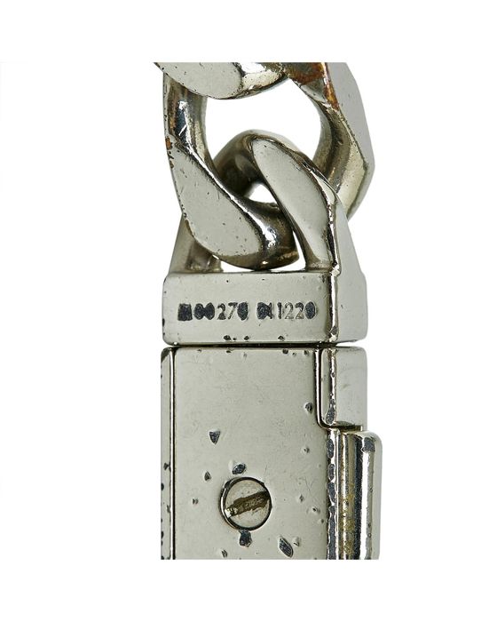 LOUIS VUITTON Monogram Chain Link Bracelet M Silver 1254169