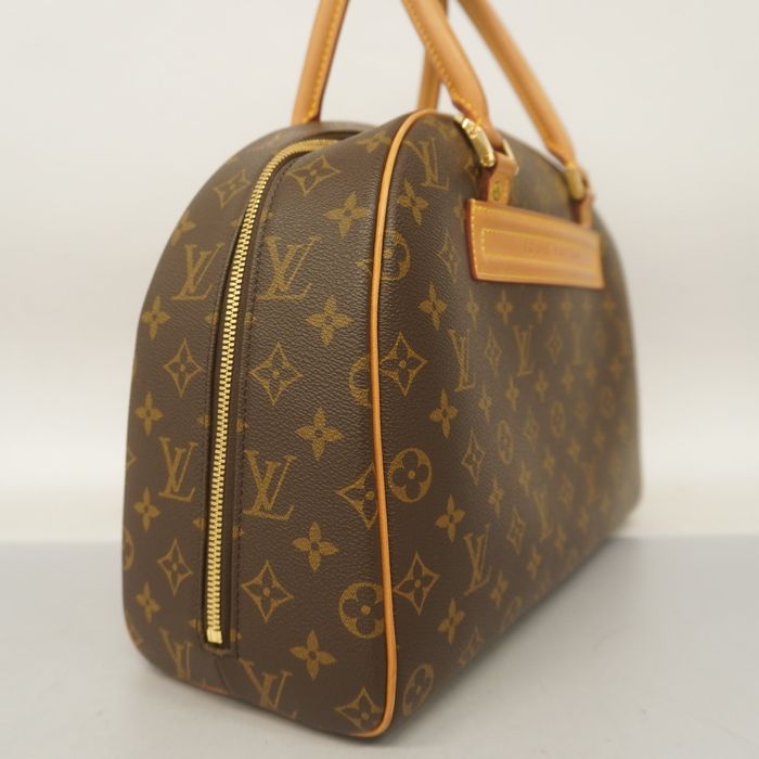 Louis Vuitton Lion Handbag Damier Sauvage M92131 Harako Brown Ce1021 Ladies