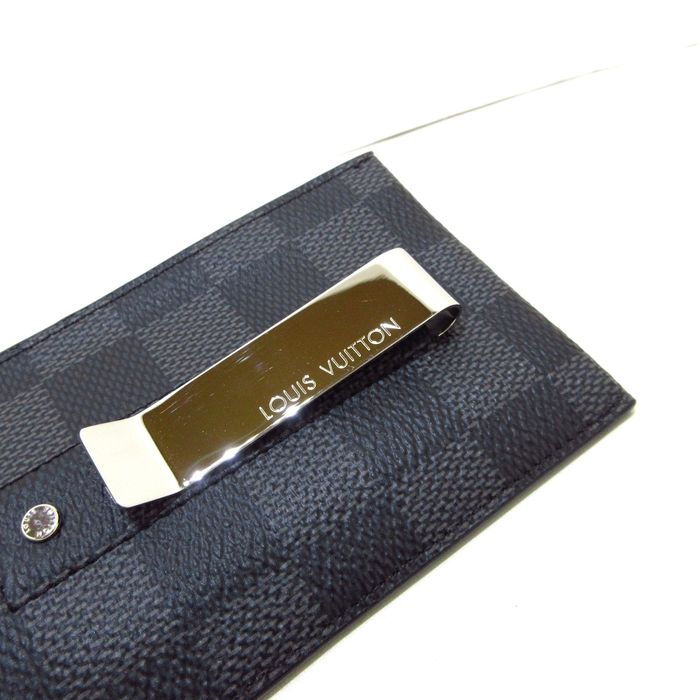 Louis Vuitton Card Holder Pince, Grey, One Size