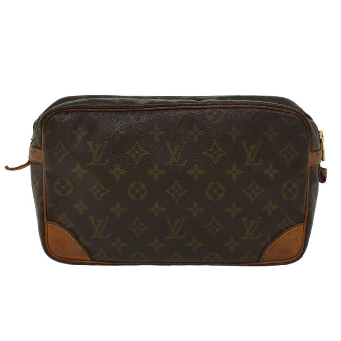 Louis Vuitton Monogram Compiegne 28 Clutch Bag M51845 LV Auth