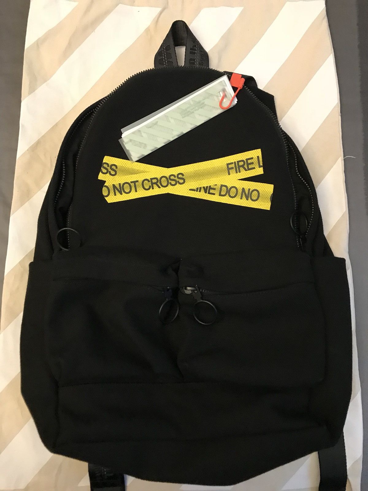 Off white firetape backpack outlet