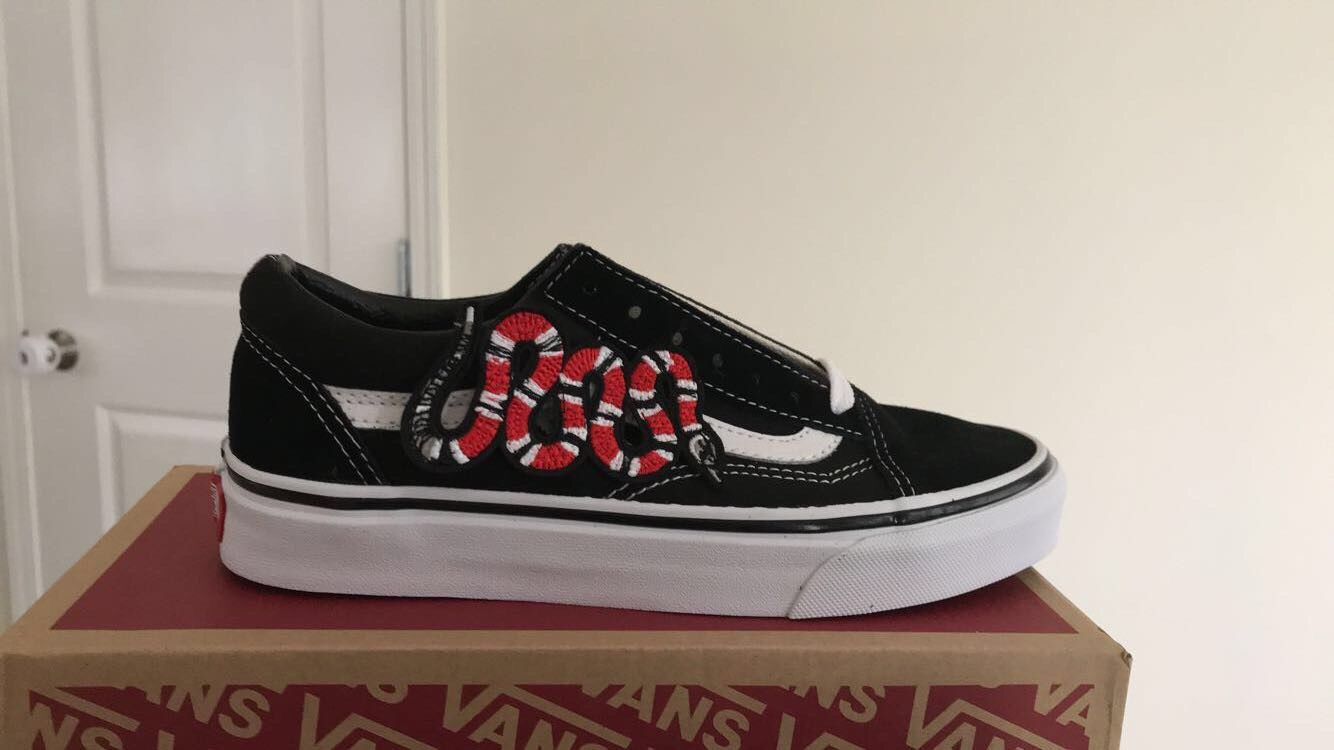 Vans x gucci snake sales