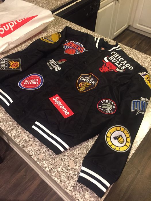 Nike x supreme jacket nba sales