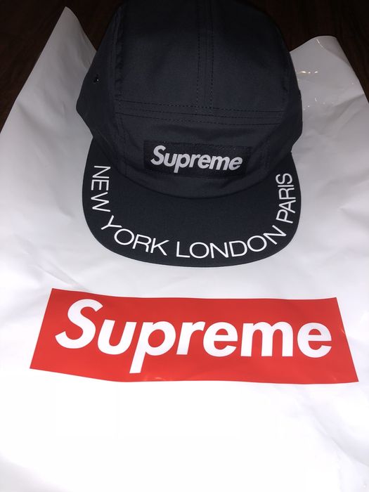 Supreme Supreme Red Cap New York London Paris