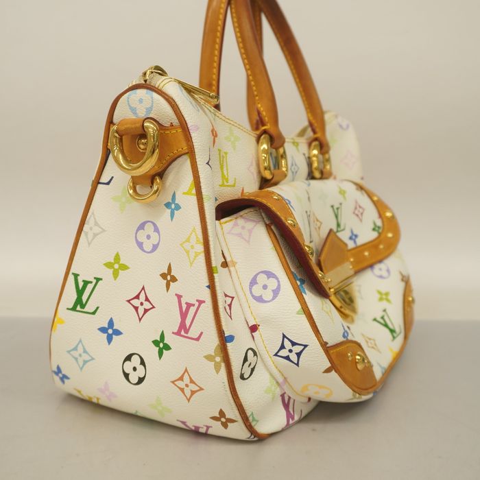 Louis Vuitton Monogram Multicolor Sac Retro GM Blanc Eye Love You M92053 Handbag  Bag White LV LOUIS VUITTON