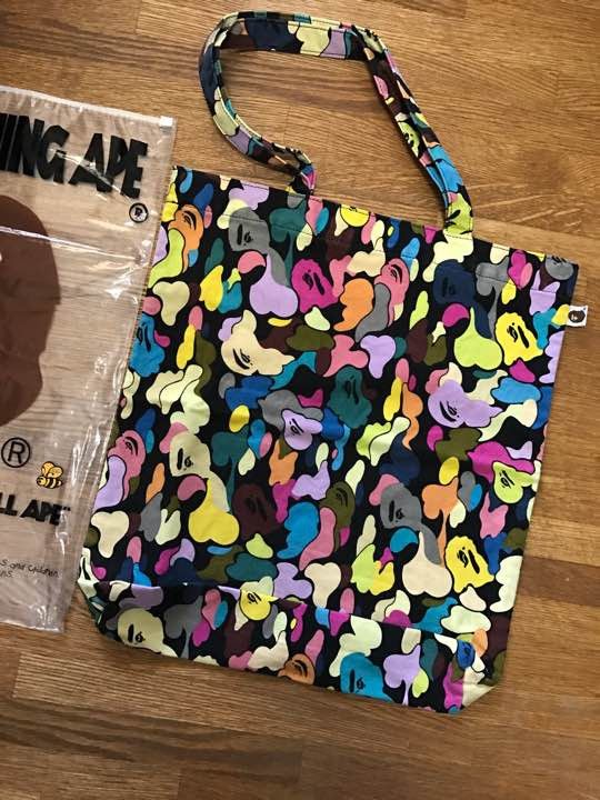 Bape Bape Multi-color Mulch Camo Rare Tote Bag | Grailed