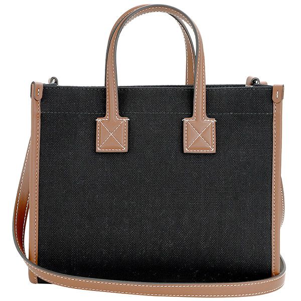 BURBERRY｜ (Mini Two-tone Canvas and Leather Freya Tote 4FAF8924-81DC-46EB-A000-